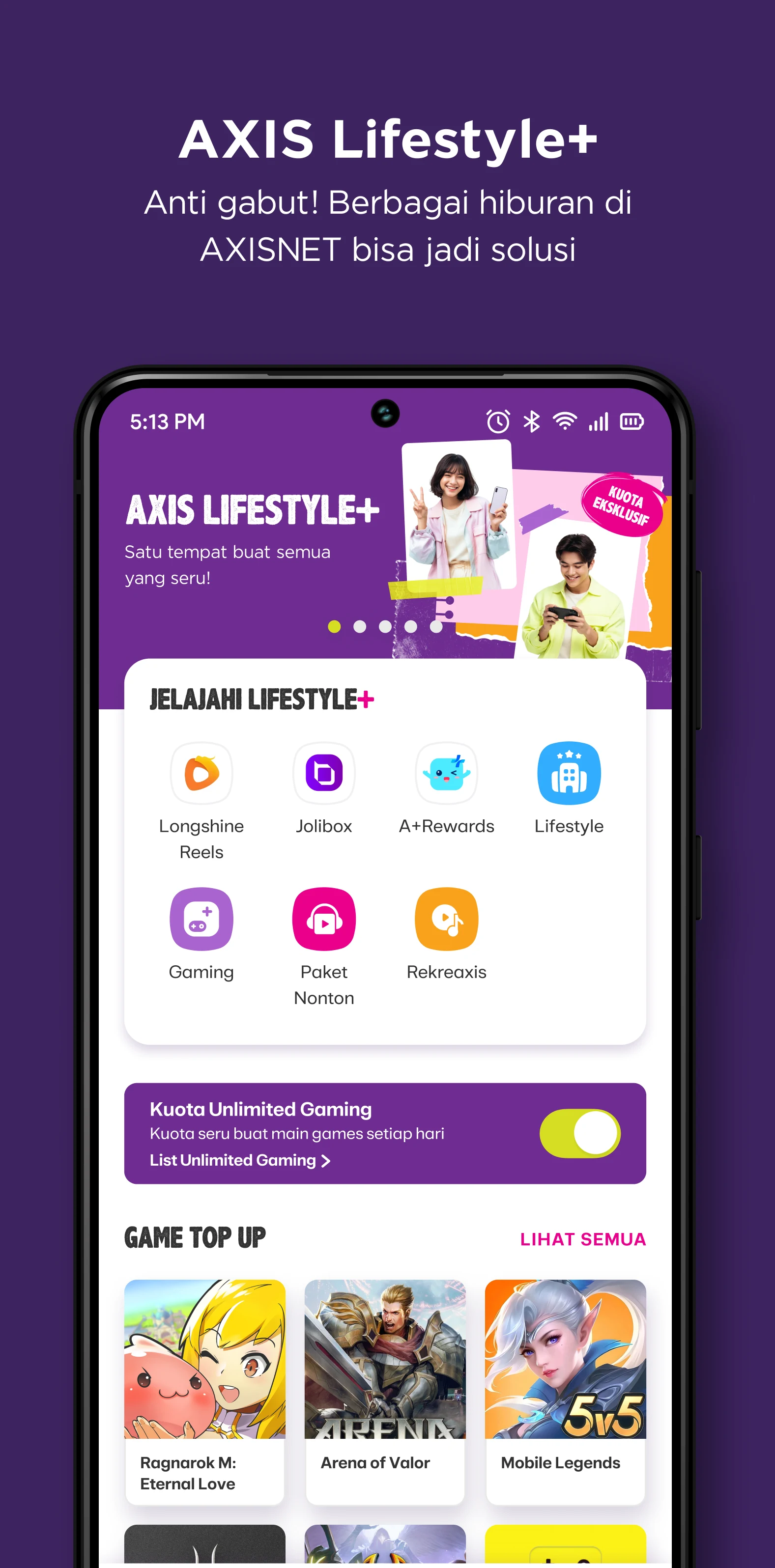 AXISnet Cek & Beli Kuota Data screenshot