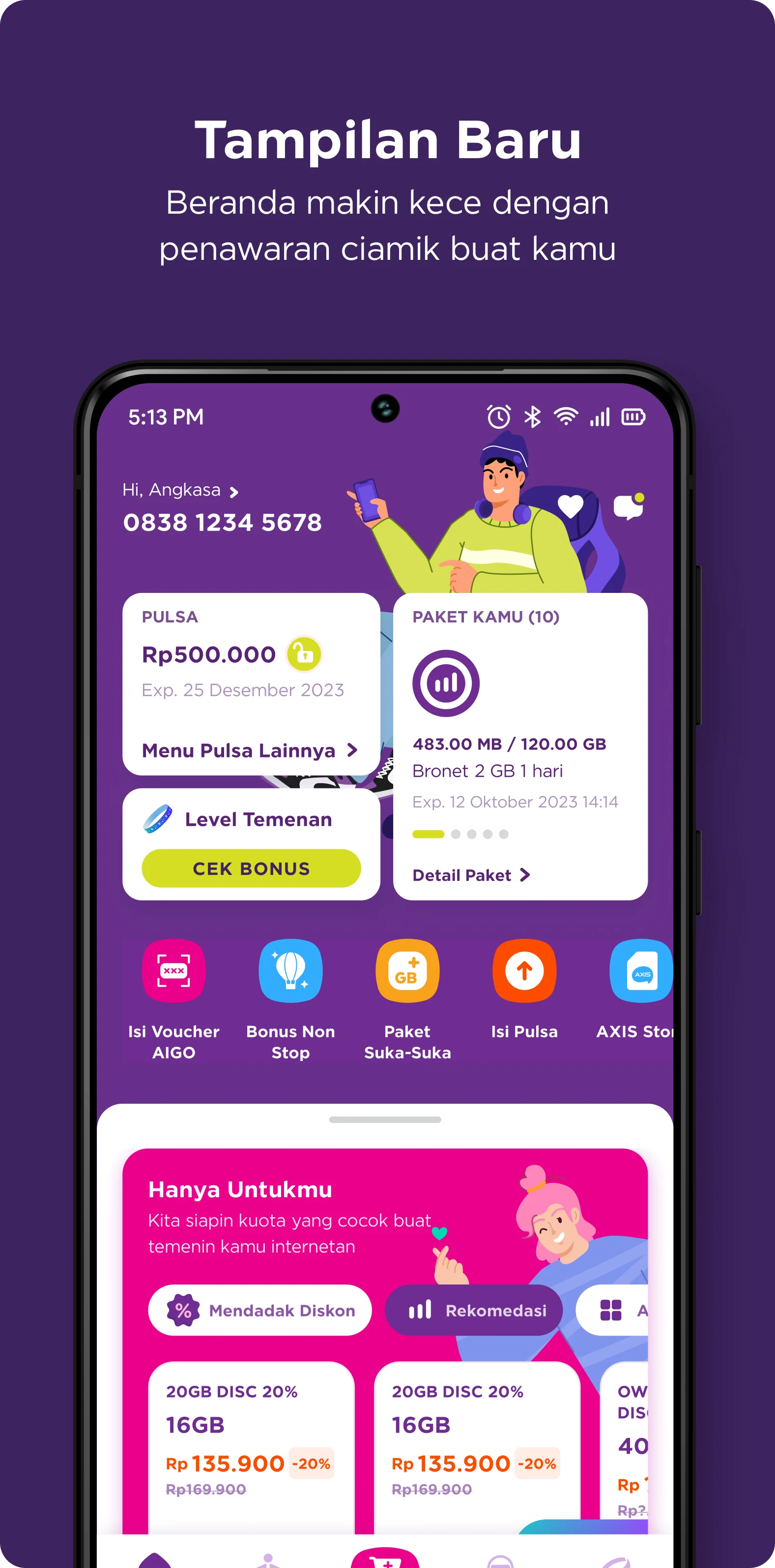 AXISnet Cek & Beli Kuota Data screenshot